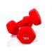 ดัมเบล คาดิโอ สีแดง 6 กิโล 1 คู่ (2ข้าง ข้างละ 3 โล) Cardio Dumbbells ทรงเหลี่ยม สีสดใส ราคา 650 บาท